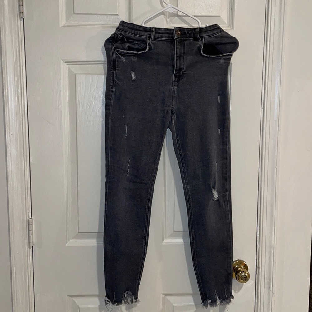 Abercrombie & Fitch High Waist Grey Denim